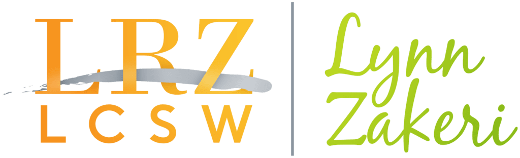 Lynn R Zakeri LCSW logo yellow and green