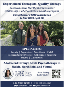 Experienced Therapists in the Chicago area, Staying Curious